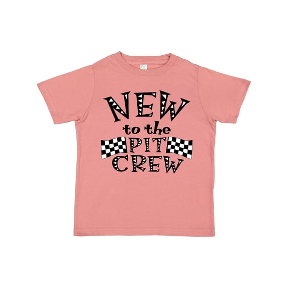 Inktastic New to the Pit Crew Racing Flags Boys or Girls Toddler T-Shirt