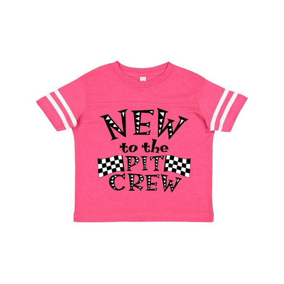 Inktastic New to the Pit Crew Racing Flags Boys or Girls Toddler T-Shirt