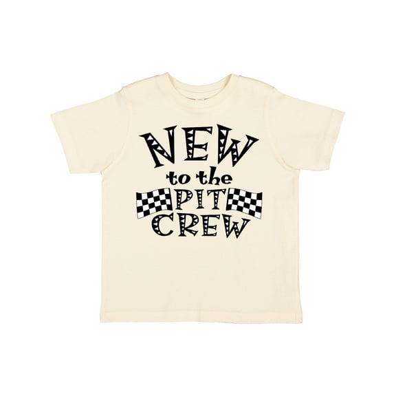 Inktastic New to the Pit Crew Racing Flags Boys or Girls Toddler T-Shirt