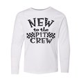 thumbnail image 1 of Inktastic New to the Pit Crew Racing Flags Long Sleeve Youth T-Shirt, 1 of 5
