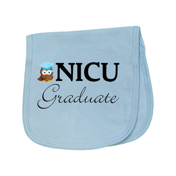 Inktastic Newborn Nicu Graduate Boy Baby Burp Cloth