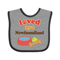 Inktastic Newfoundland Dog Lover Boys or Girls Baby Bib