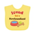 thumbnail image 1 of Inktastic Newfoundland Dog Lover Boys or Girls Baby Bib, 1 of 4