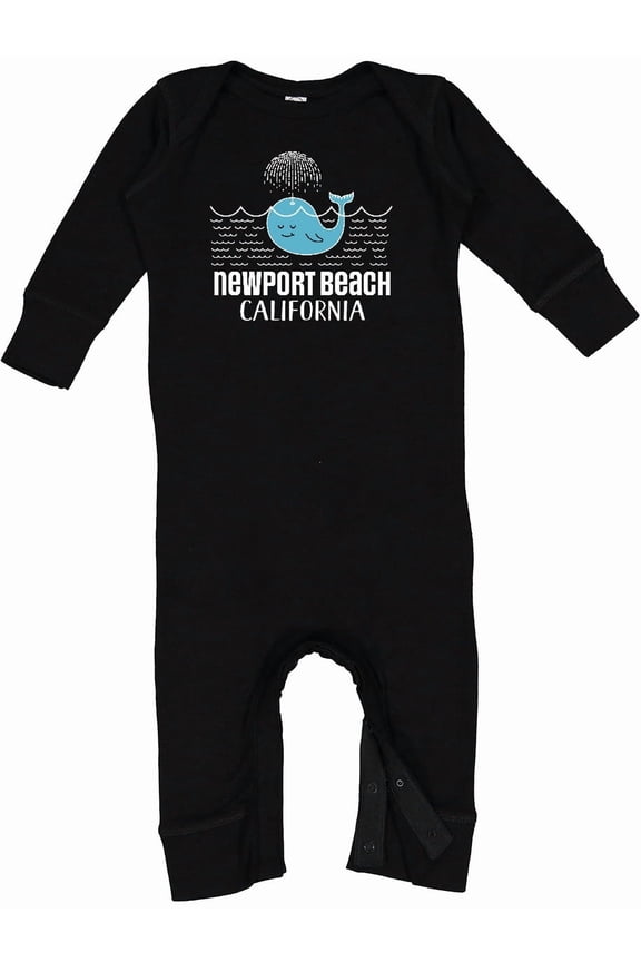 Newport Beach California Whale Watching Baby Romper Coveralls