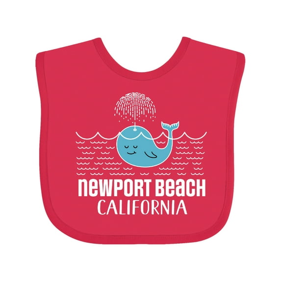 Inktastic Newport Beach California Whale Watching Boys or Girls Baby Bib