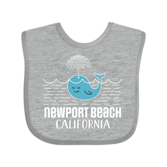Inktastic Newport Beach California Whale Watching Boys or Girls Baby Bib