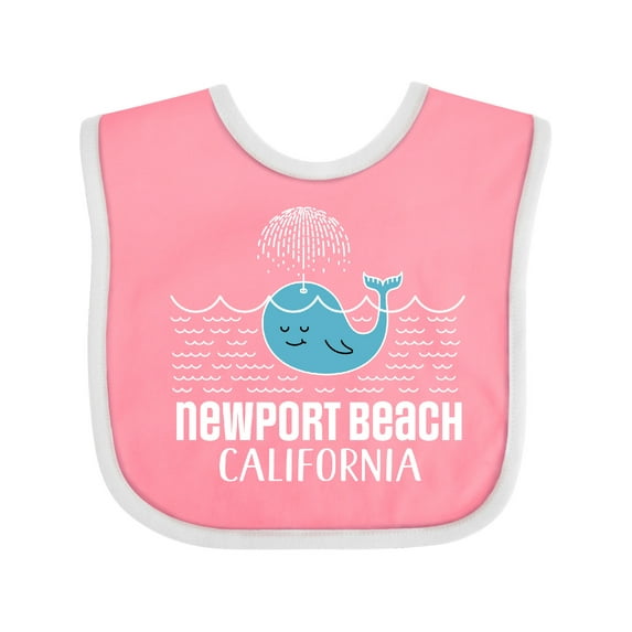 Inktastic Newport Beach California Whale Watching Boys or Girls Baby Bib