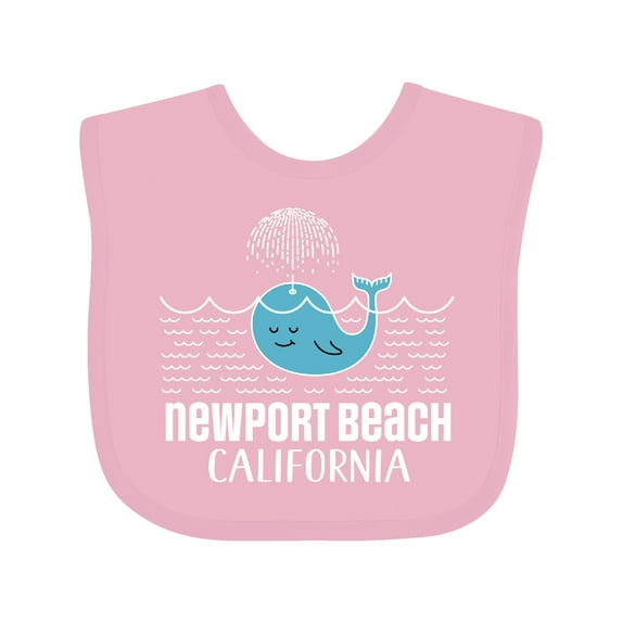 Inktastic Newport Beach California Whale Watching Boys or Girls Baby Bib