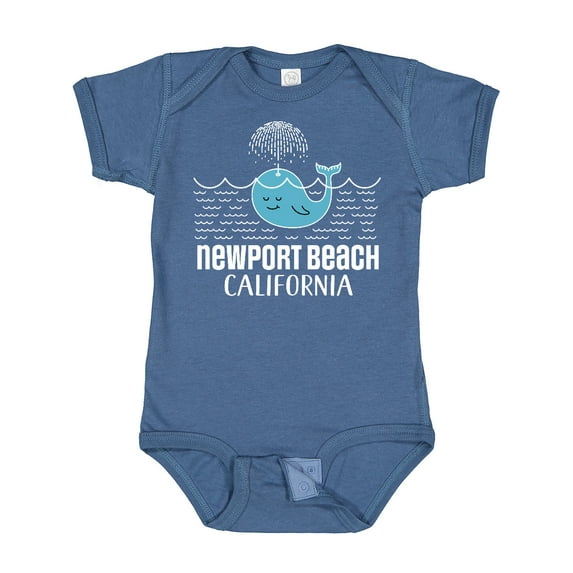 Inktastic Newport Beach California Whale Watching Boys or Girls Baby Bodysuit