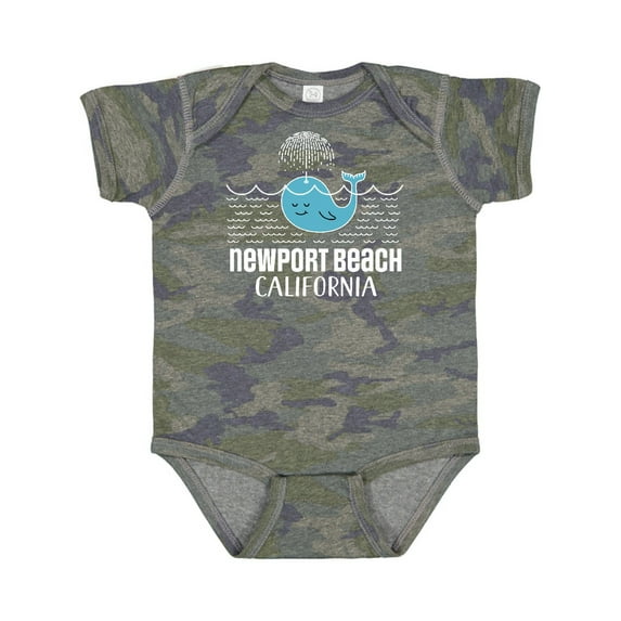 Inktastic Newport Beach California Whale Watching Boys or Girls Baby Bodysuit
