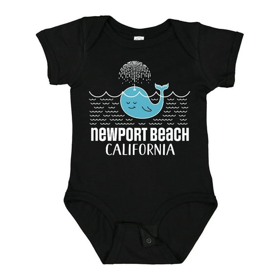 Inktastic Newport Beach California Whale Watching Boys or Girls Baby Bodysuit