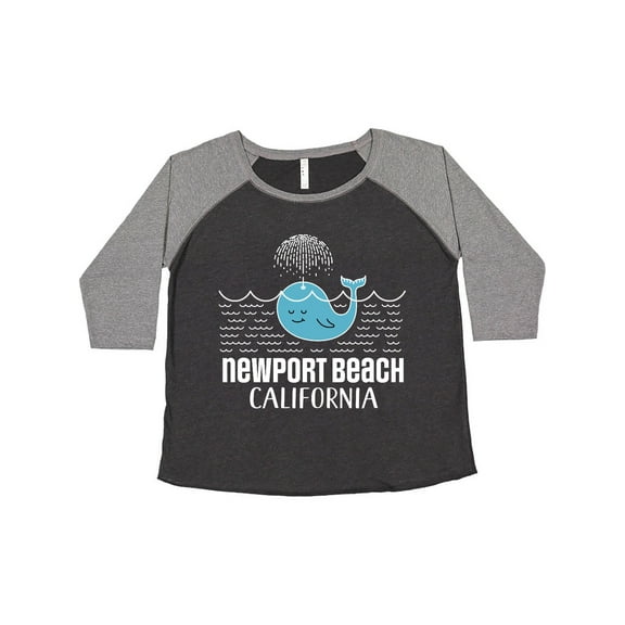 Inktastic Newport Beach California Whale Watching Women's Plus Size T-Shirt