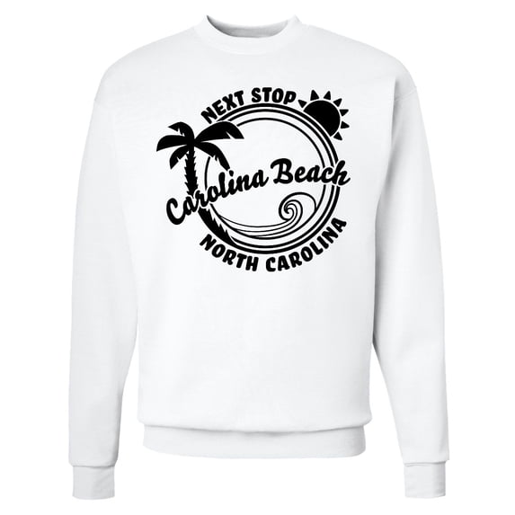 Inktastic Next Stop Carolina Beach, North Carolina Adult Sweatshirt