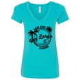 thumbnail image 1 of Inktastic Next Stop Key Largo, Florida Women's V-Neck T-Shirt, 1 of 5