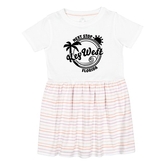 Inktastic Next Stop Key West, Florida Girls Toddler Dress