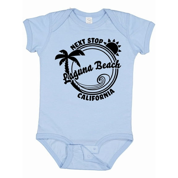 Inktastic Next Stop Laguna Beach, California Boys or Girls Baby Bodysuit