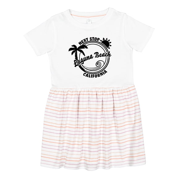 Inktastic Next Stop Laguna Beach, California Girls Toddler Dress