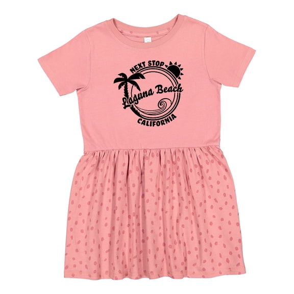 Inktastic Next Stop Laguna Beach, California Girls Toddler Dress
