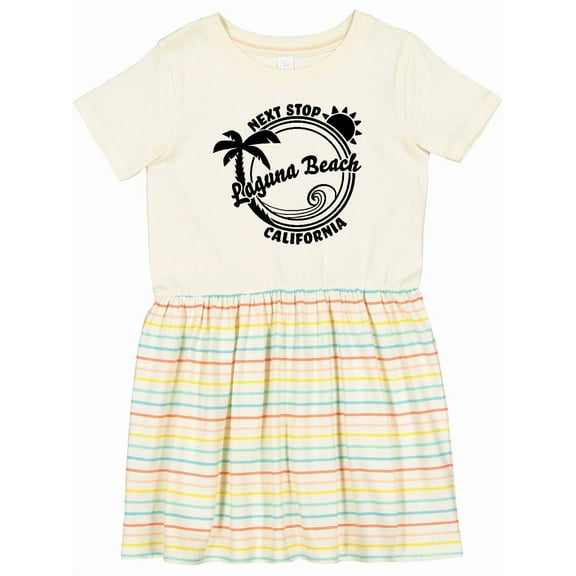 Inktastic Next Stop Laguna Beach, California Girls Toddler Dress