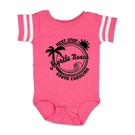 Inktastic Next Stop Myrtle Beach, South Carolina Boys or Girls Baby Bodysuit