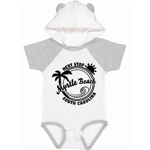 Inktastic Next Stop Myrtle Beach, South Carolina Boys or Girls Baby Bodysuit