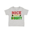 thumbnail image 1 of Inktastic Nice Until Proven Naughty with Holly and Gingerbread Man Boys or Girls Toddler T-Shirt, 1 of 5