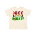 thumbnail image 1 of Inktastic Nice Until Proven Naughty with Holly and Gingerbread Man Boys or Girls Toddler T-Shirt, 1 of 5