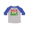 thumbnail image 1 of Inktastic Nice Until Proven Naughty with Holly and Gingerbread Man Boys or Girls Toddler T-Shirt, 1 of 5