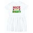 thumbnail image 1 of Inktastic Nice Until Proven Naughty with Holly and Gingerbread Man Girls Toddler Dress, 1 of 5