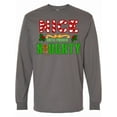 thumbnail image 1 of Inktastic Nice Until Proven Naughty with Holly and Gingerbread Man Long Sleeve T-Shirt, 1 of 5