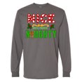 thumbnail image 1 of Inktastic Nice Until Proven Naughty with Holly and Gingerbread Man Long Sleeve T-Shirt, 1 of 5