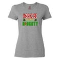thumbnail image 1 of Inktastic Nice Until Proven Naughty with Holly and Gingerbread Man Women's T-Shirt, 1 of 5
