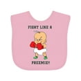 thumbnail image 1 of Inktastic Nicu Fight Like a Preemie Baby Boxer Boys or Girls Baby Bib, 1 of 4