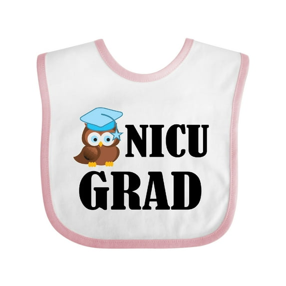 Inktastic Nicu Grad Baby Boy Owl Boys Baby Bib