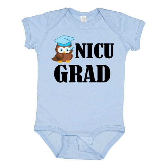 Inktastic Nicu Grad Baby Boy Owl Boys Baby Bodysuit