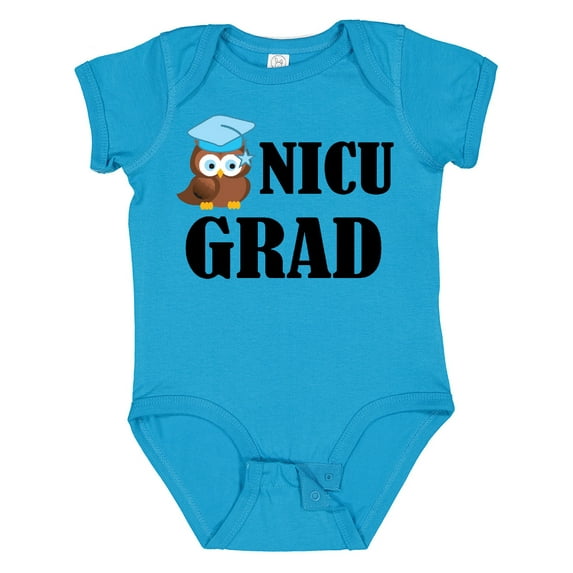 Inktastic Nicu Grad Baby Boy Owl Boys Baby Bodysuit