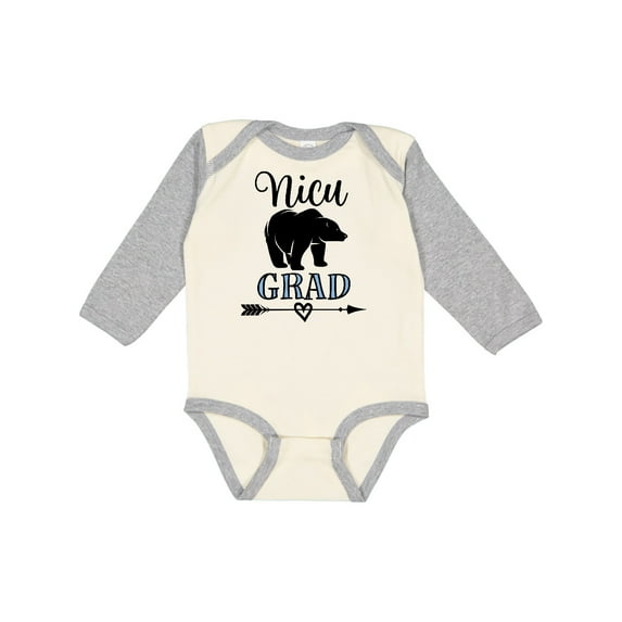 Inktastic Nicu Grad Boys Native Arrow Bear Boys Long Sleeve Baby Bodysuit