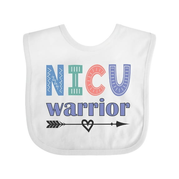 Inktastic Nicu Grad Cute Nicu Warrior Boys or Girls Baby Bib
