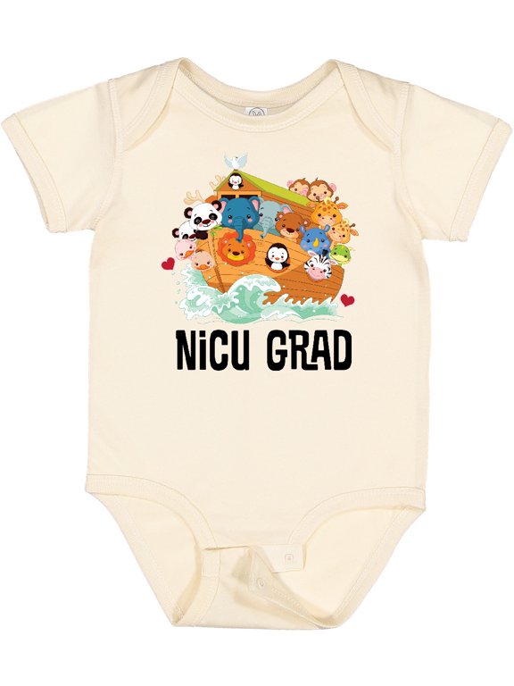 Nicu Grad Noahs Ark Boys or Girls Baby Bodysuit