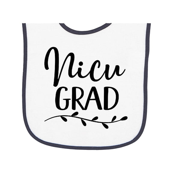 Inktastic Nicu Graduate Baby Baby Terry Cloth Bib