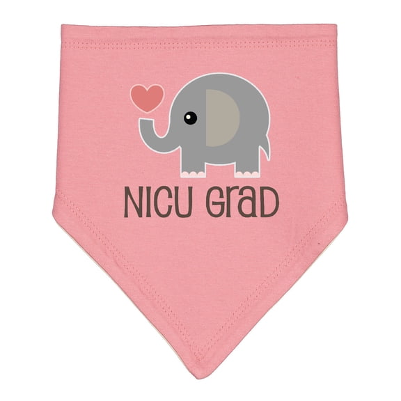 Inktastic Nicu Graduate Baby Elephant Baby Bandana Bib