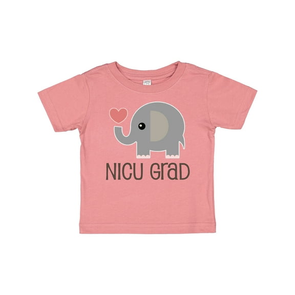 Inktastic Nicu Graduate Baby Elephant Boys or Girls Baby T-Shirt
