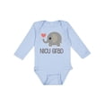 thumbnail image 1 of Inktastic Nicu Graduate Baby Elephant Boys or Girls Long Sleeve Baby Bodysuit, 1 of 5