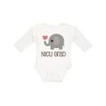 thumbnail image 1 of Inktastic Nicu Graduate Baby Elephant Boys or Girls Long Sleeve Baby Bodysuit, 1 of 5