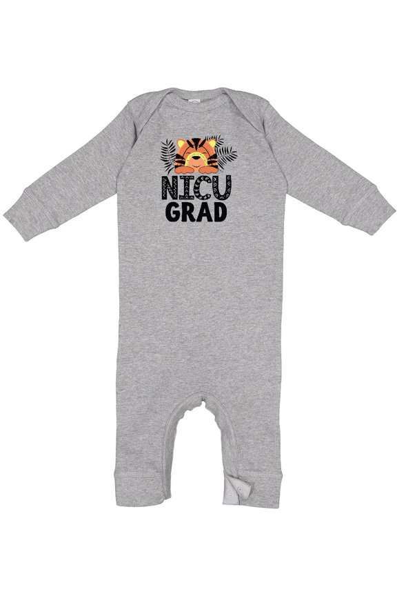 Nicu Graduate Boy Tiger Baby Romper Coveralls