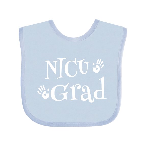 Inktastic Nicu Graduate New Baby Cute Boys or Girls Baby Bib
