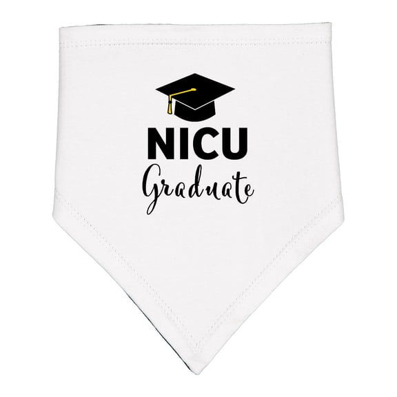 Inktastic Nicu Graduate-graduation Hat Baby Bandana Bib