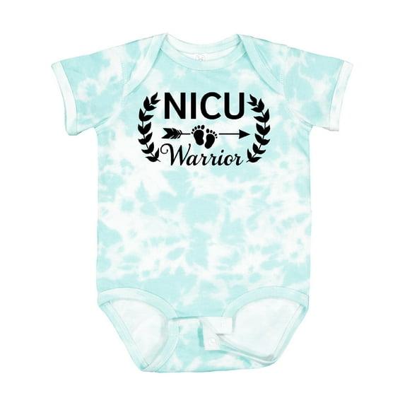 Inktastic Nicu Warrior with Arrow and Baby Footprints Boys or Girls Baby Bodysuit