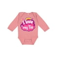 thumbnail image 1 of Inktastic Niece Gift I Love My Tia Girls Long Sleeve Baby Bodysuit, 1 of 5