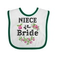 thumbnail image 1 of Inktastic Niece of the Bride Roses Girls Baby Bib, 1 of 4